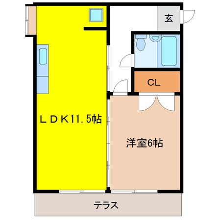 東武宇都宮駅 徒歩9分 1階の物件間取画像